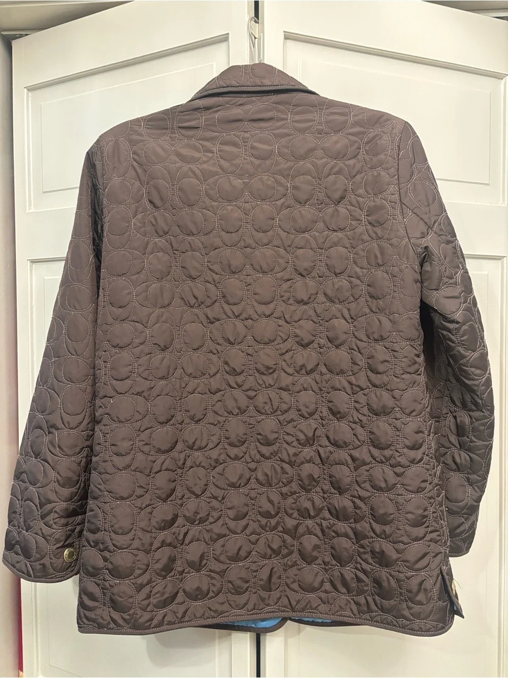Brown Quilted Coach Jacket